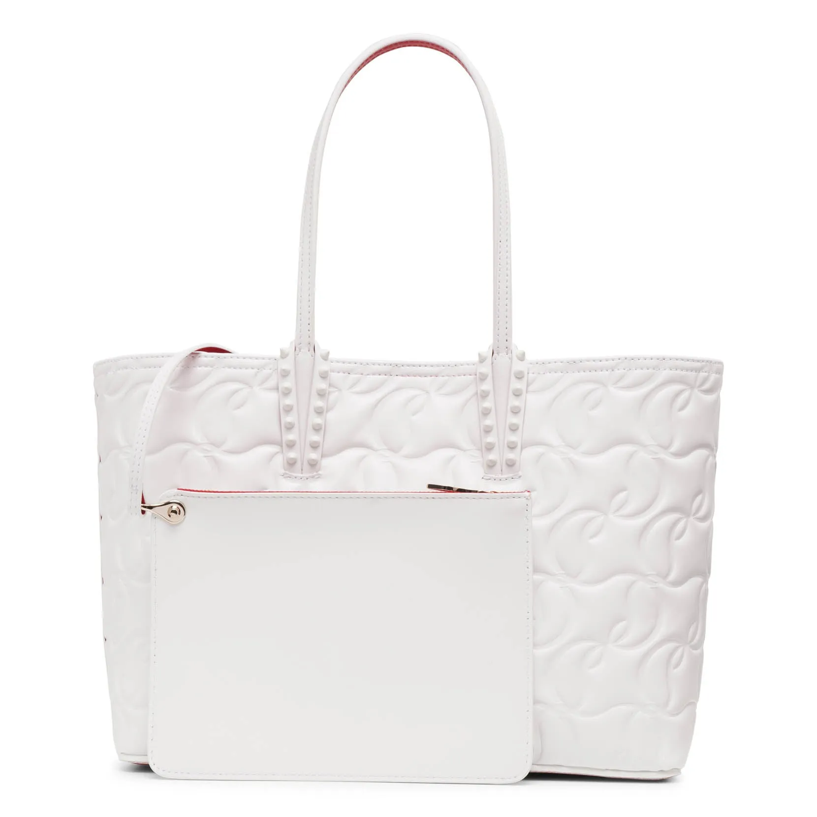 Christian Louboutin Cabata small white leather bag