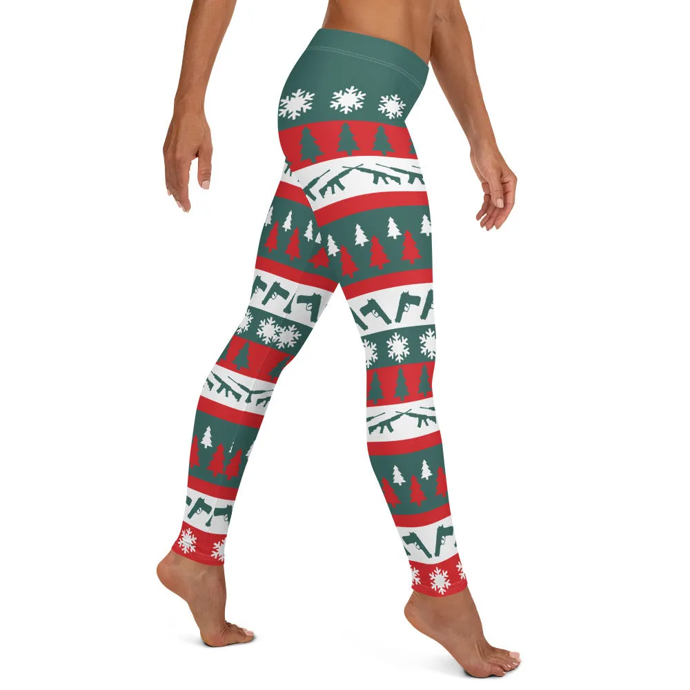 Christmas and Guns Leggings