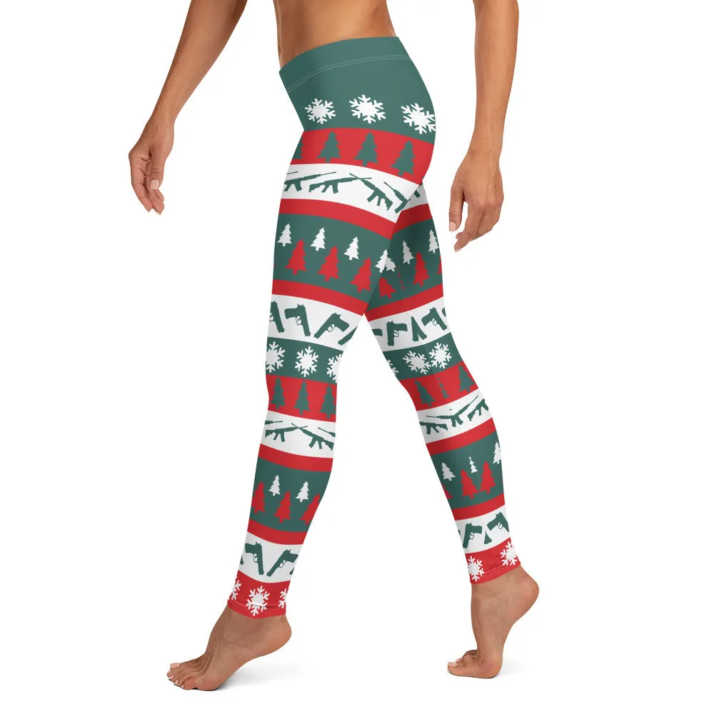 Christmas and Guns Leggings