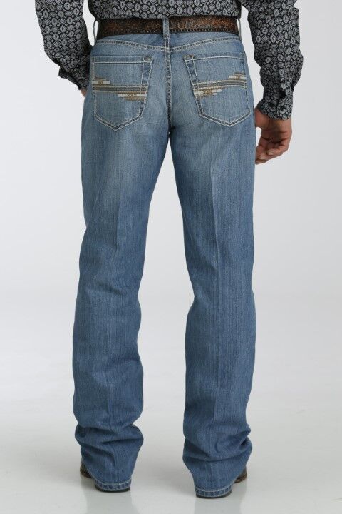 Cinch Men's Relaxed Fit Grant Jeans in Medium Stonewash