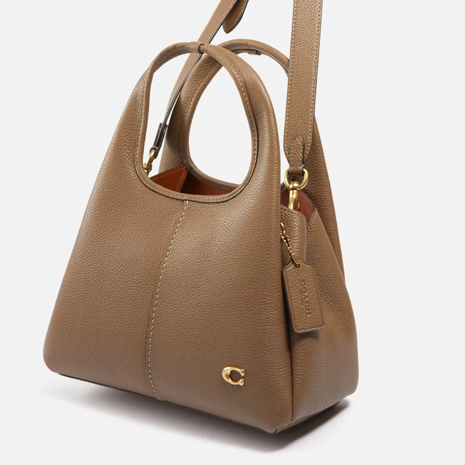 Coach Lana 23 Polished Pebble-Grain Leather Shoulder Bag | Coggles