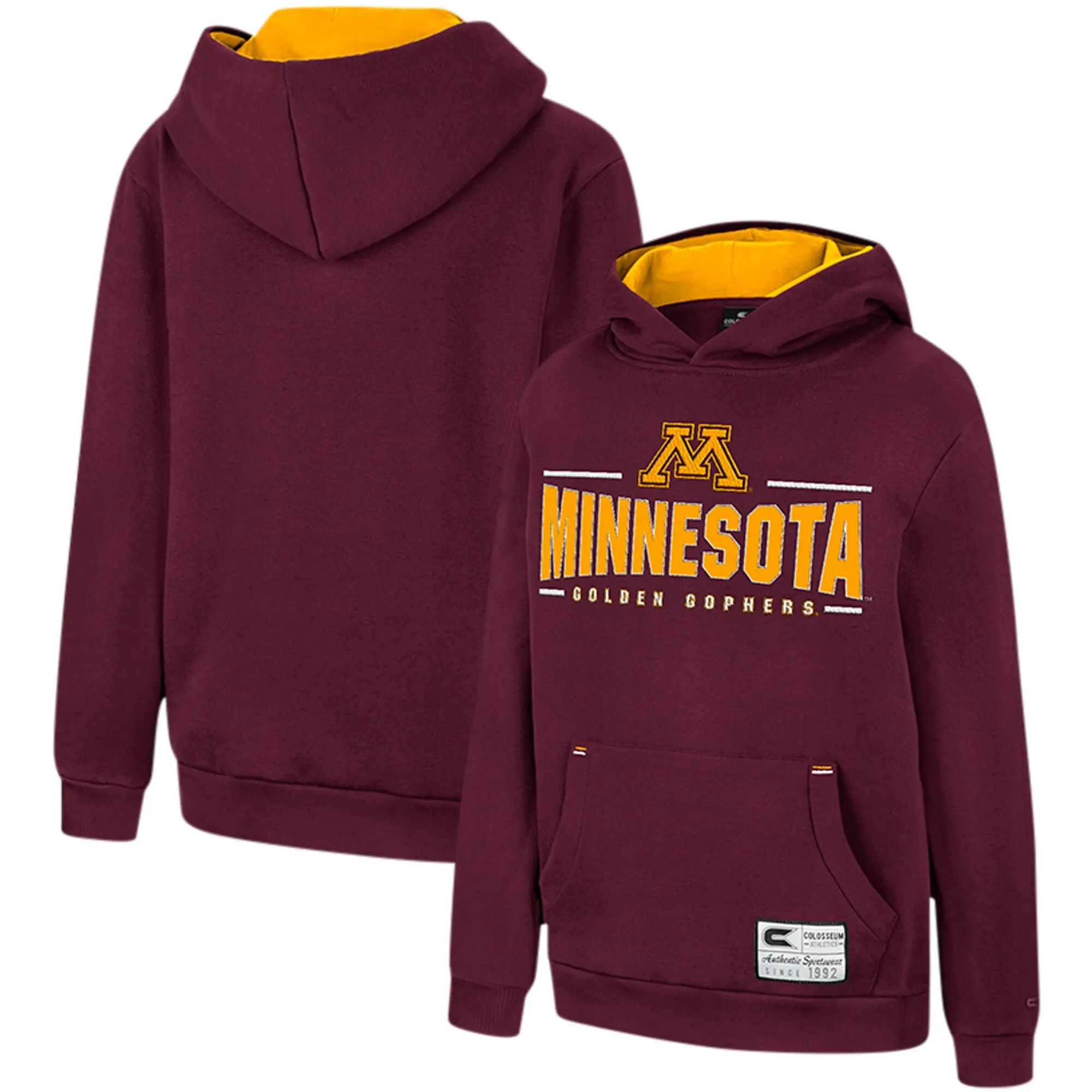 Colosseum Minnesota Golden Gophers Youth Maroon Lead Guitarists Pullover Hoodie