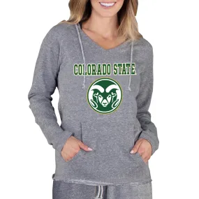 Concepts Sport Colorado State Rams Women's Gray Mainstream Lightweight Terry Pullover Hoodie