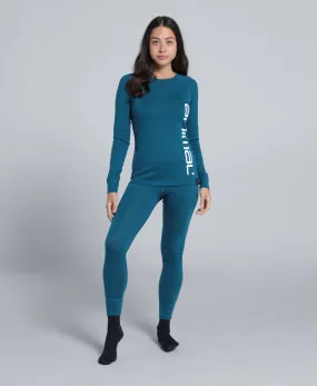 Cosy Womens Merino Leggings - Teal