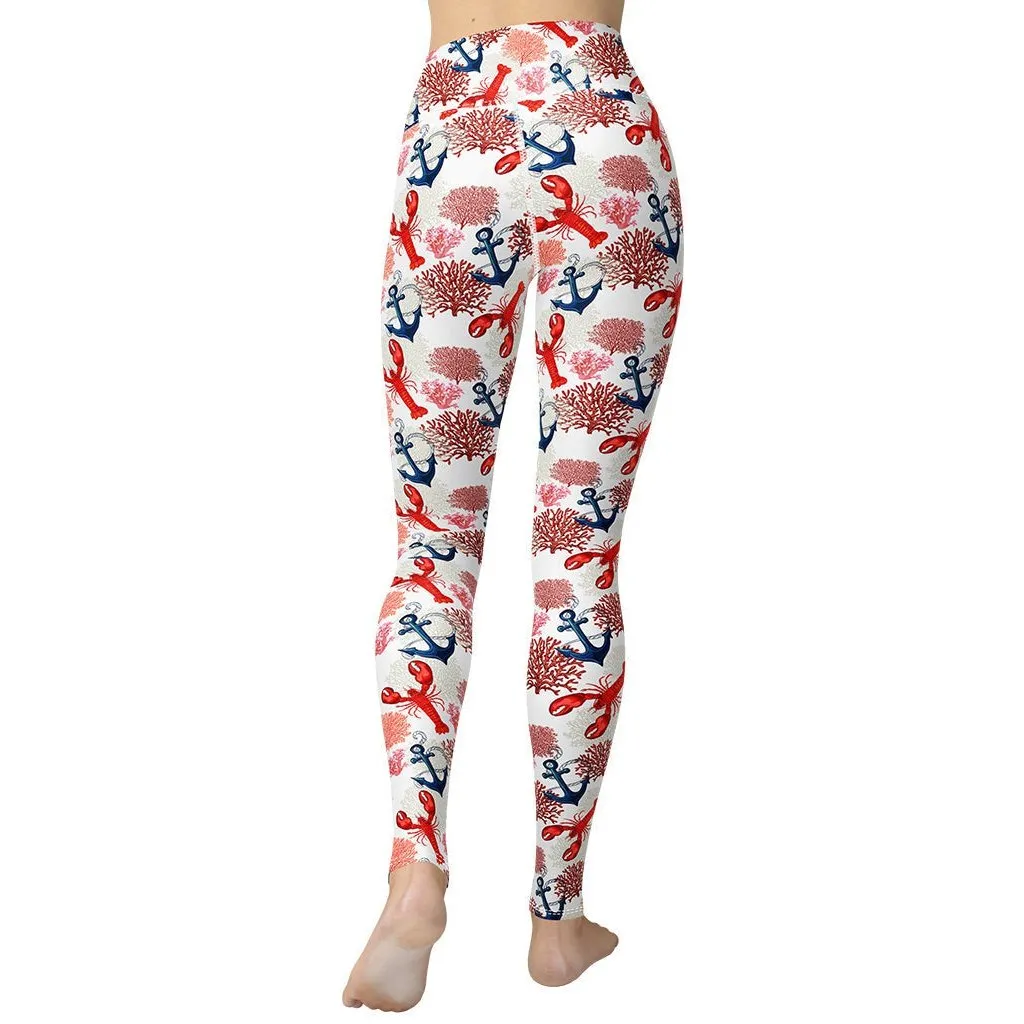 Cute Lobster Yoga Leggings