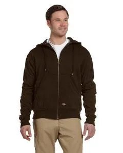 Dickies 470 Gram Thermal-Lined Fleece Hooded Jacket TW382 Dark Brown