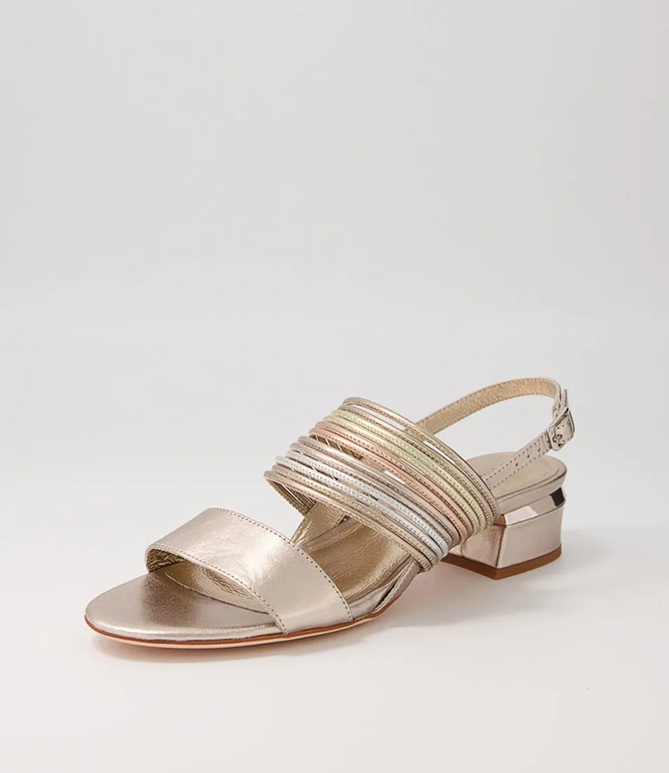 DJANGO & JULIETTE Talisa Platino Metallic Multi Sandals