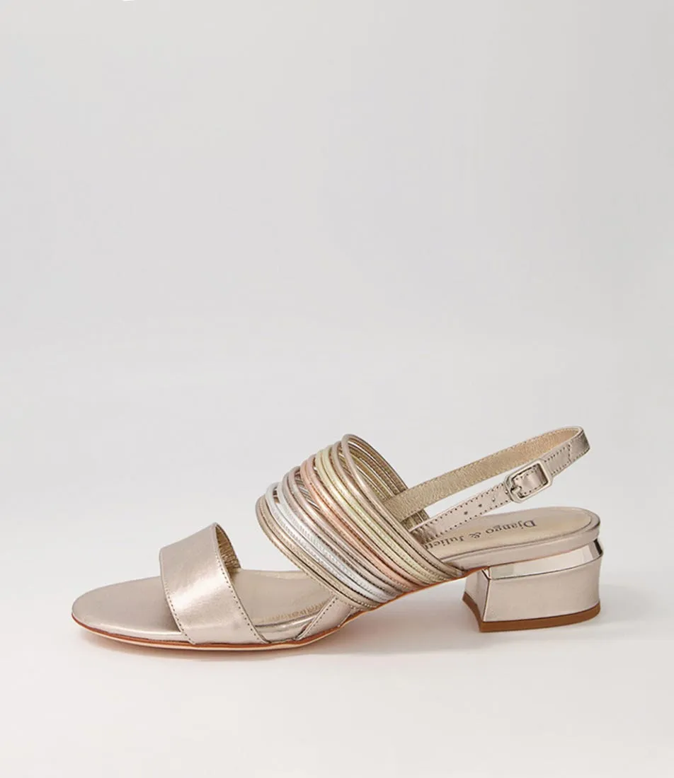 DJANGO & JULIETTE Talisa Platino Metallic Multi Sandals