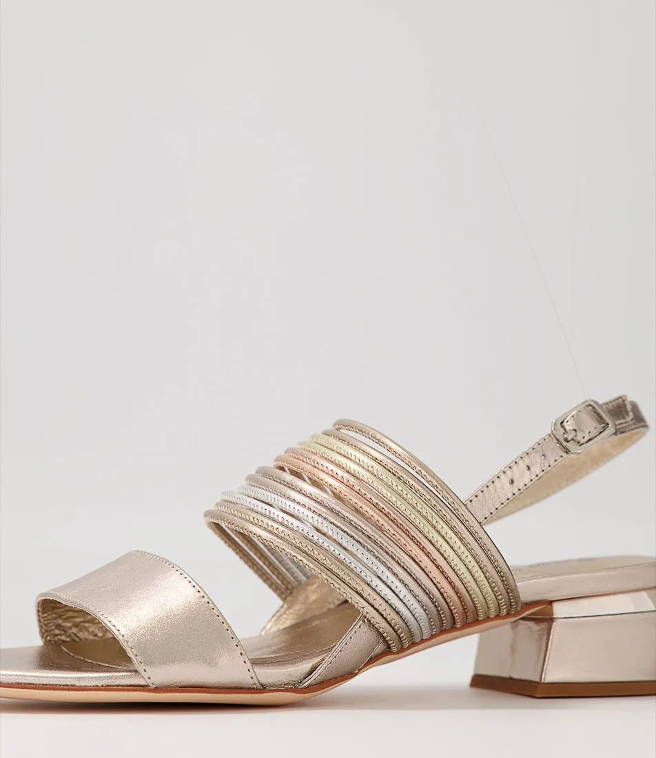 DJANGO & JULIETTE Talisa Platino Metallic Multi Sandals