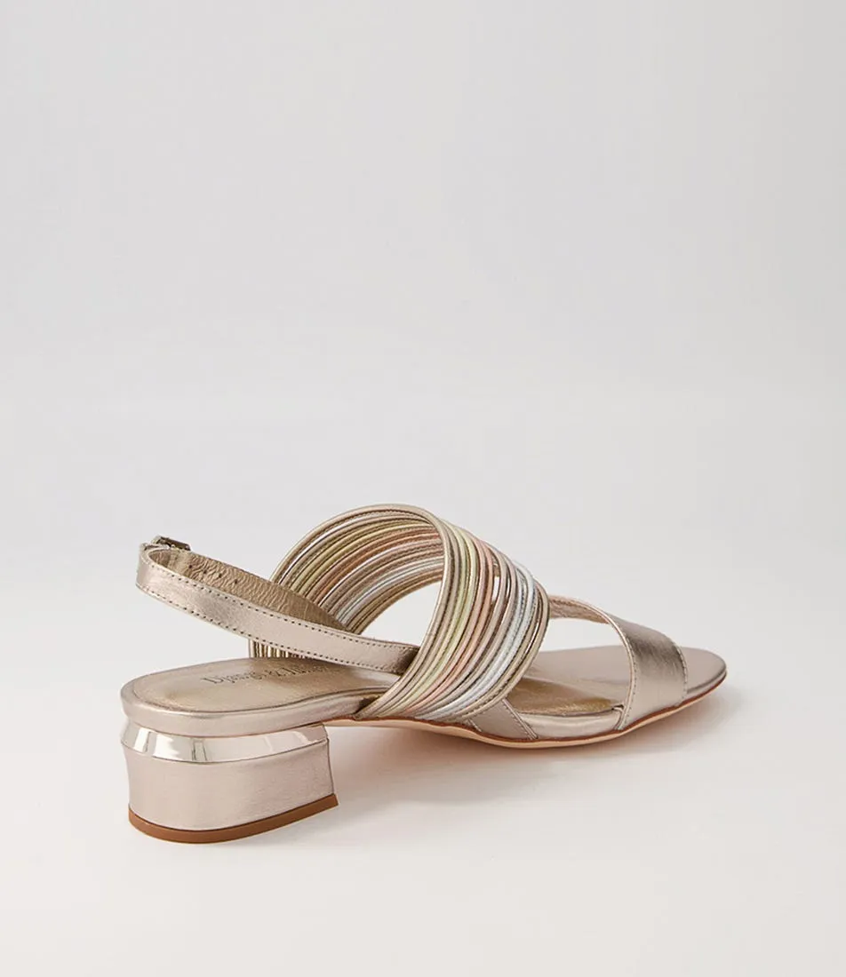 DJANGO & JULIETTE Talisa Platino Metallic Multi Sandals