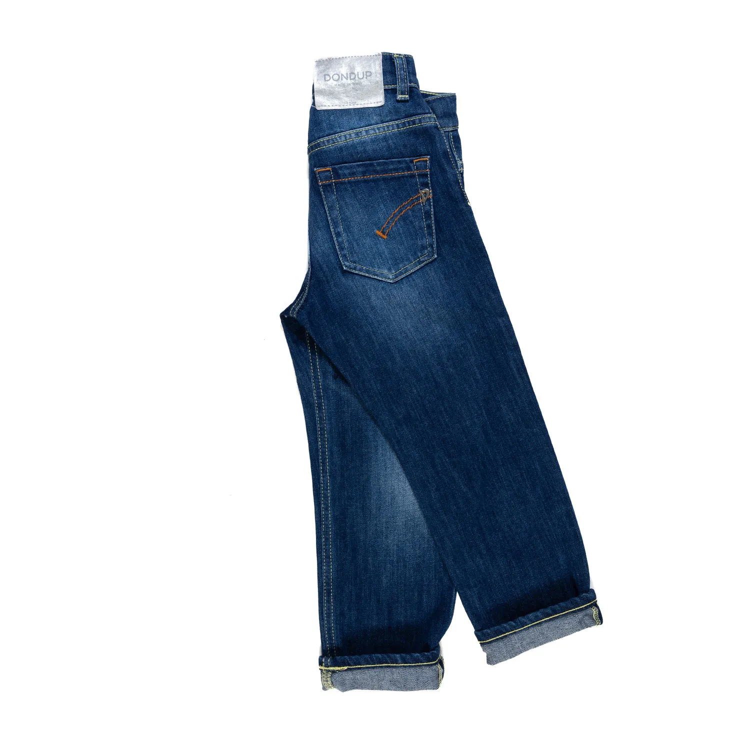 Dondup Dark Blue Jeans With Buttons For Little Girls And Teens