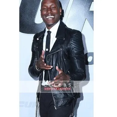 Fast And Furious 7 Premiere Tyrese Gibson Leather Jacket