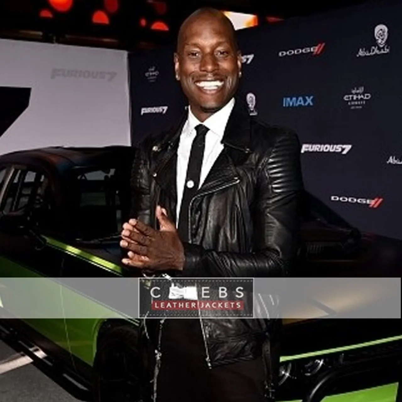 Fast And Furious 7 Premiere Tyrese Gibson Leather Jacket