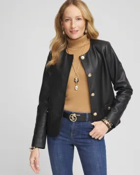 Faux Leather Jacket