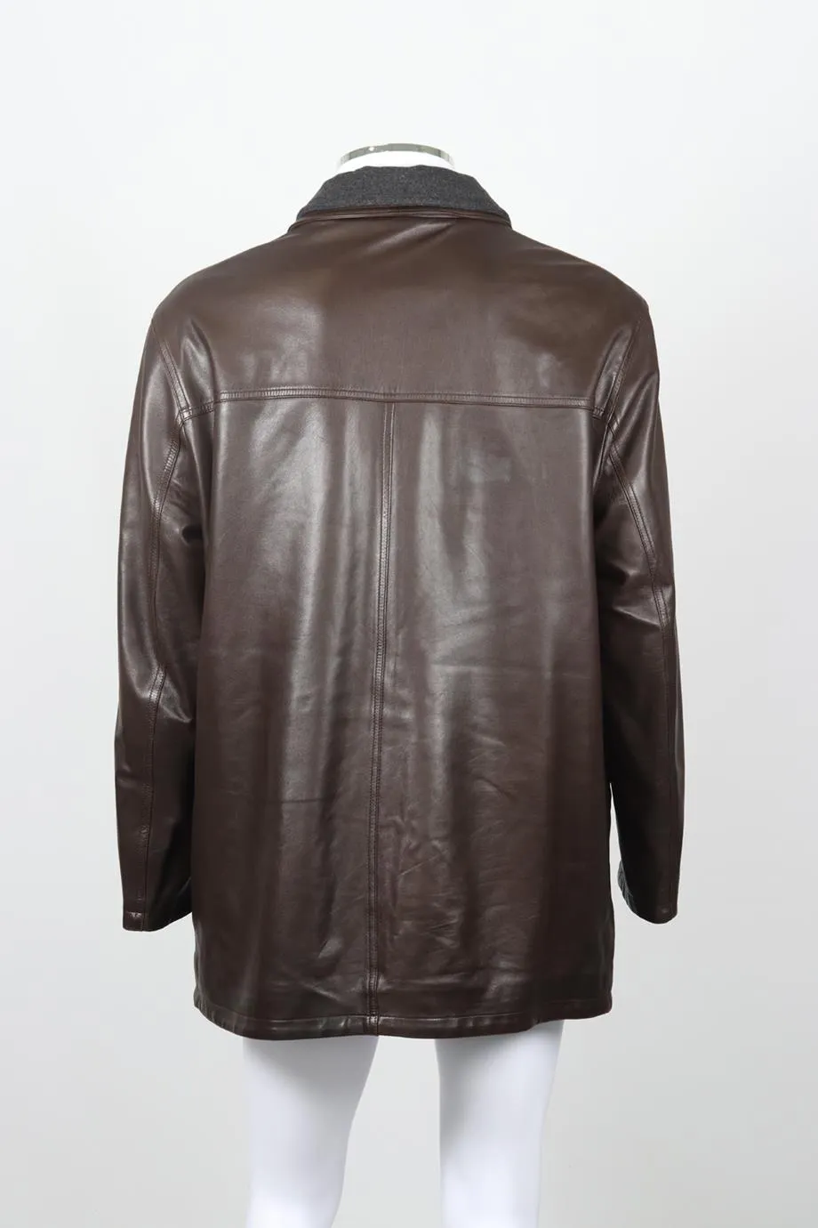 FERREGAMO MEN'S LEATHER JACKET IT 54 UK/US CHEST 44