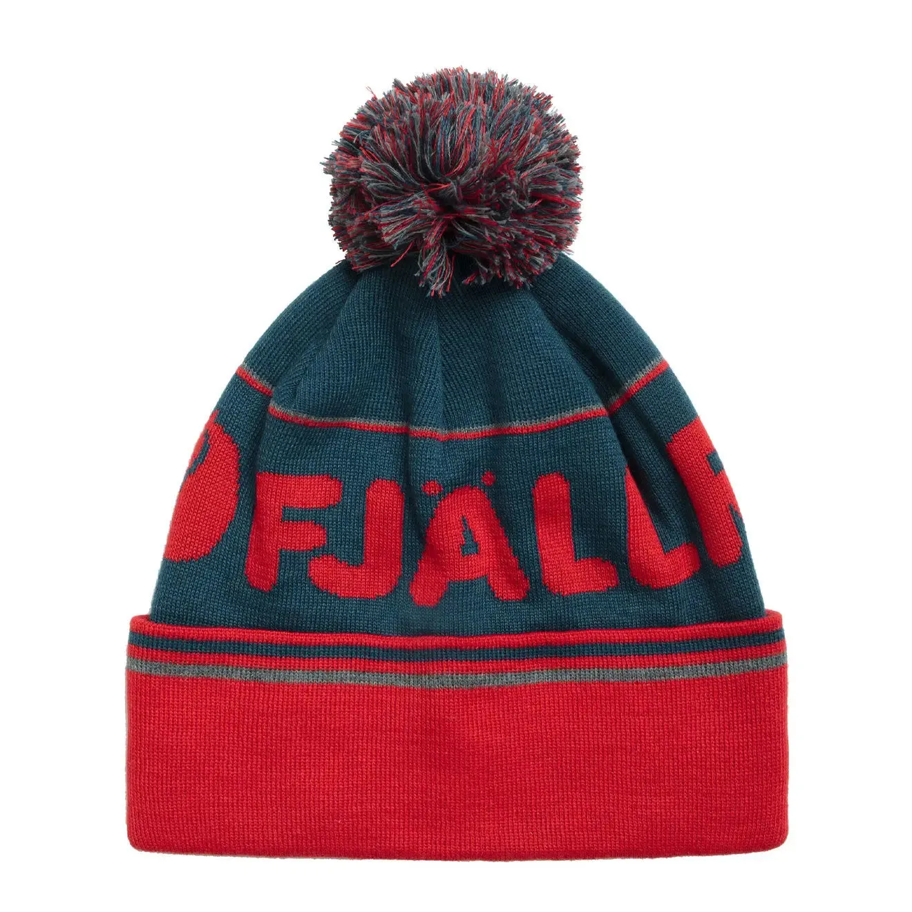 Fjallraven Pom Hat Storm / True Red