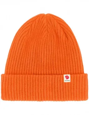 Fjallraven Rib Beanie Hat - Safety Orange