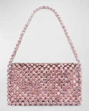 Flap Crystal Shoulder Bag