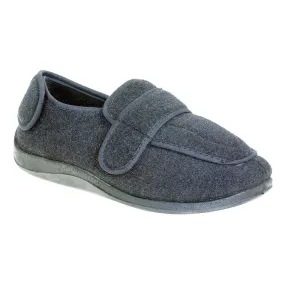 FOAMTREADS MEN'S PHYSICIAN CHARCOAL EXTRA-DEPTH SLIPPER