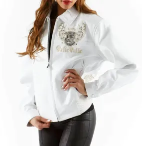 Forever Eagle Pelle Pelle Legends White Leather Jacket