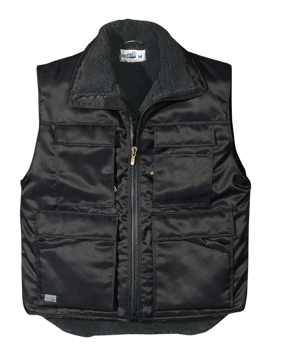 Fristads Kansas 100502 Pro Crafts Lined Waistcoat Black