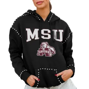 Gameday Couture  Mississippi State Bulldogs Women's Black Studded Pullover Hoodie