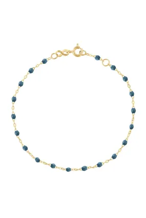   gigi clozeau 6.7 Classic Gigi Bracelet - Jeans + Yellow Gold