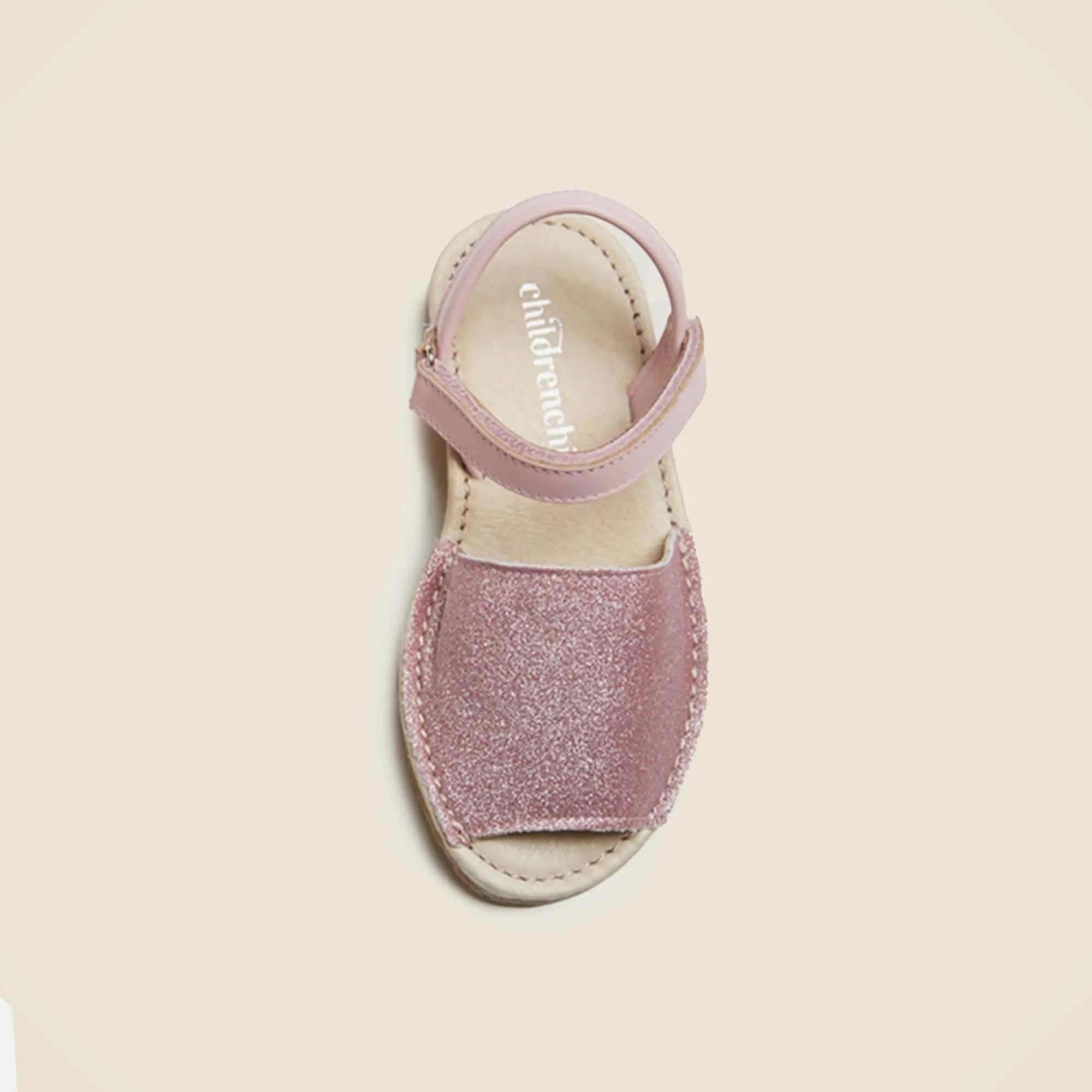 Girls' Childrenchic® leather shimmer sandals