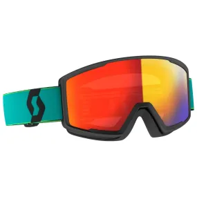 Goggles Scott ---Factor Pro Retro Teal Blue Yellow Enhancer Red Chrome