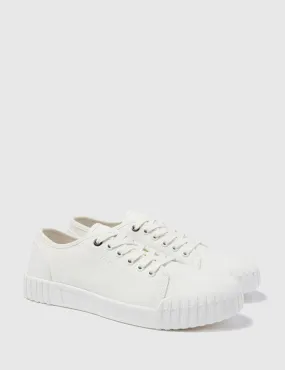 Good News Bagger Low Trainers (Canvas) - White