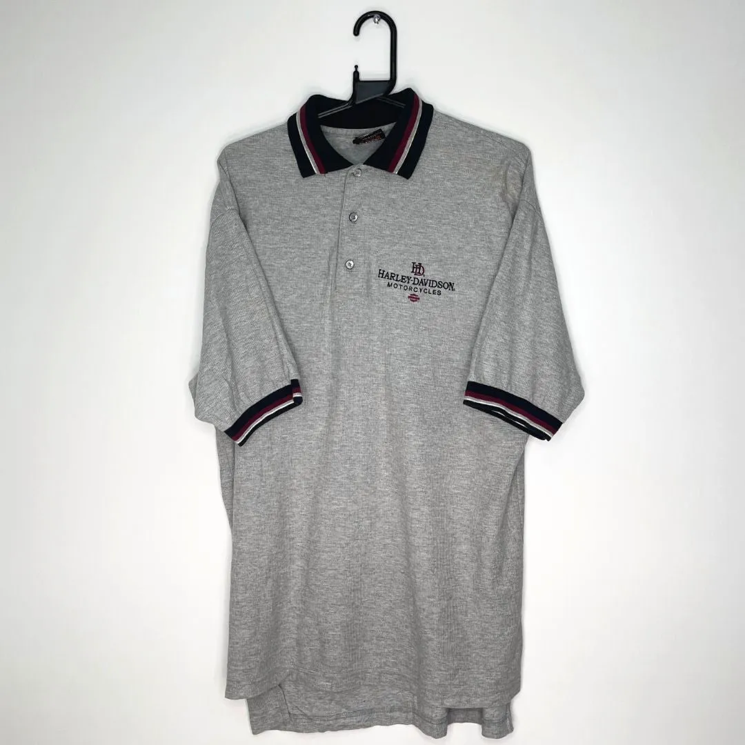 Grey Harley Davidson Polo - VintageVera