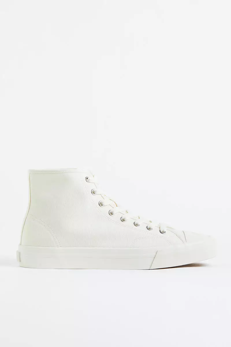 H&M Canvas hi-top trainers