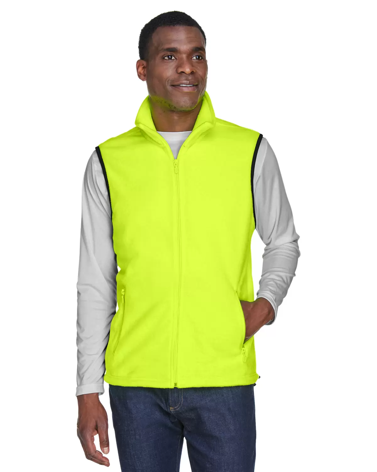 Harriton M985 Adult 8 oz. Fleece Vest SKU: M985