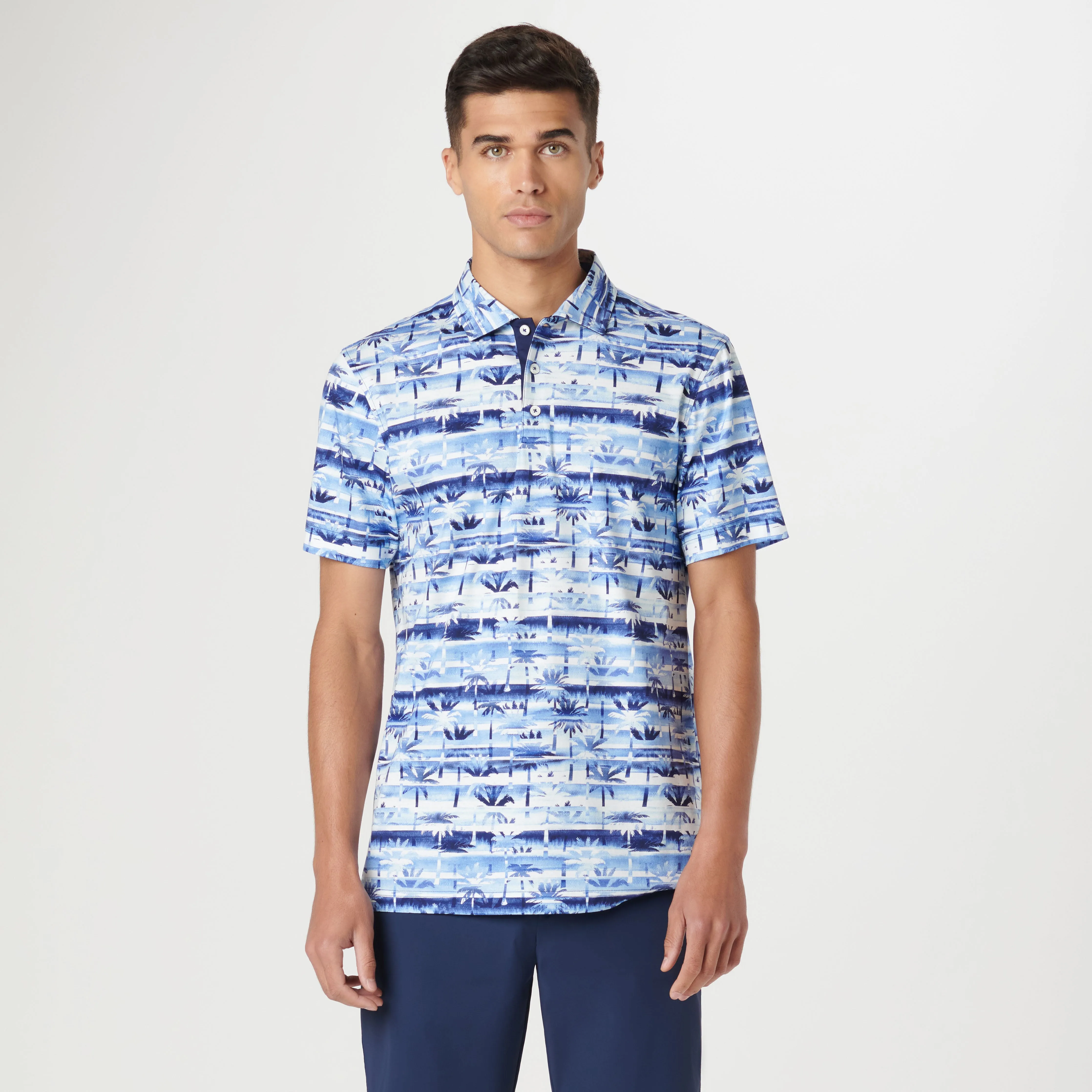 Hendrix Palm Tree Print Polo