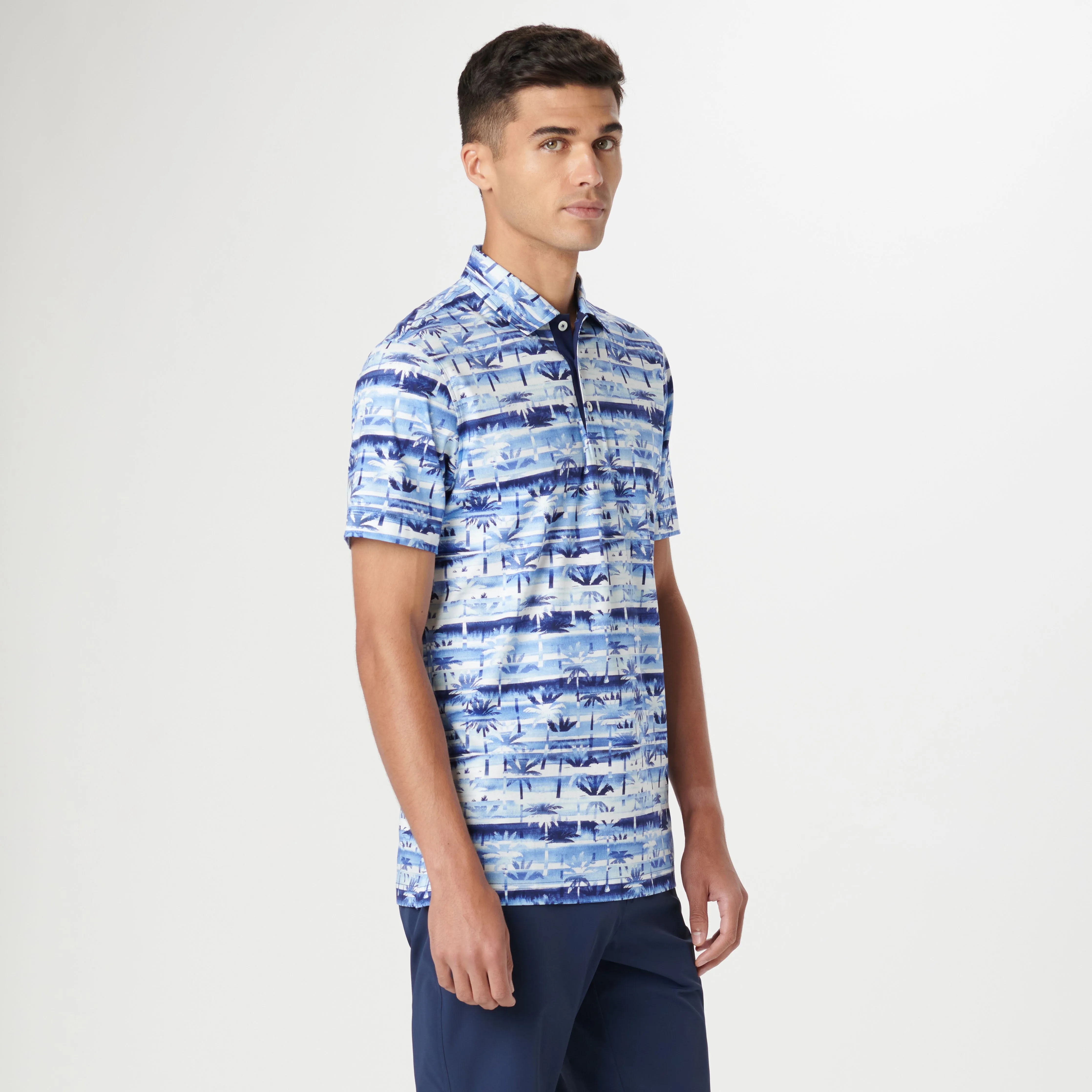 Hendrix Palm Tree Print Polo