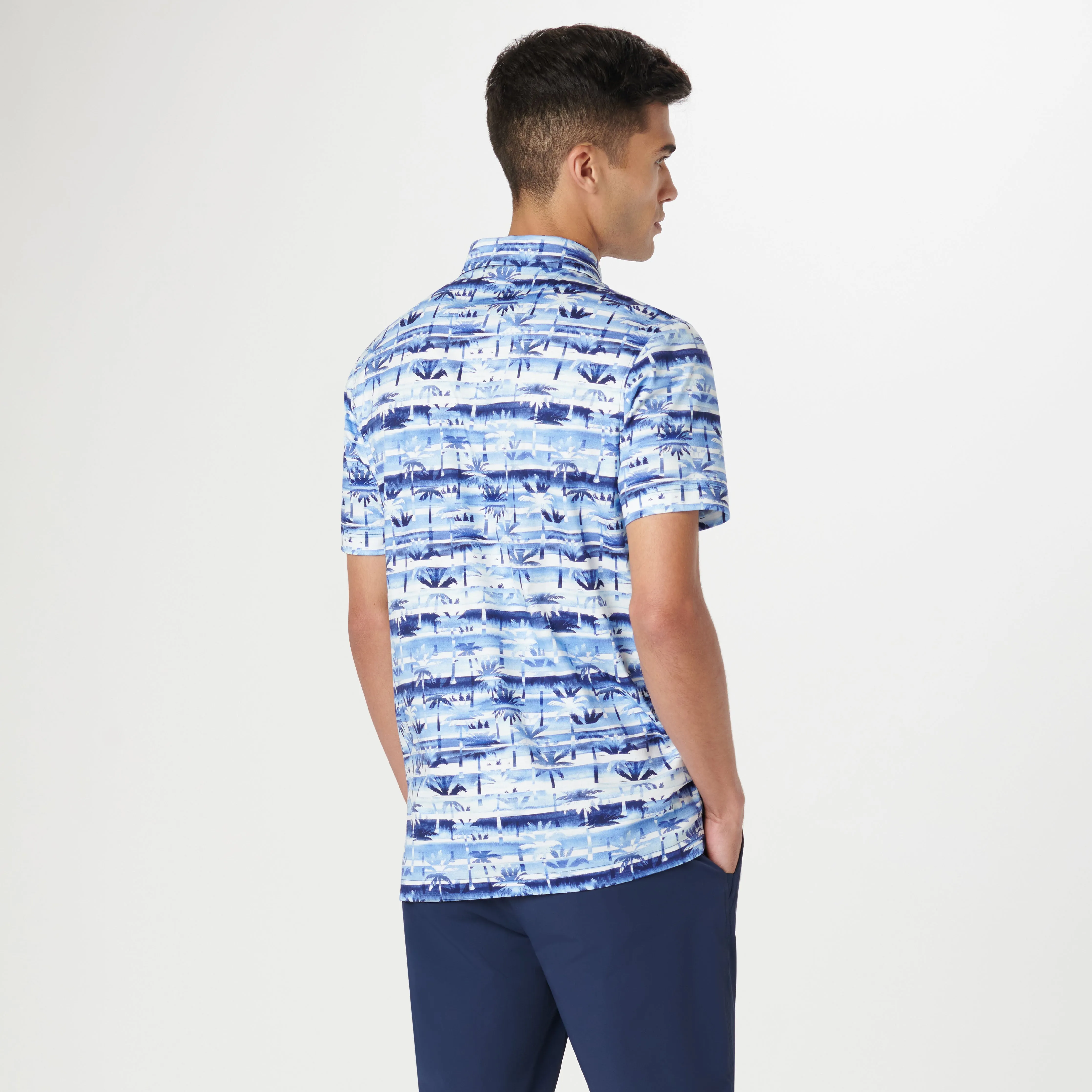 Hendrix Palm Tree Print Polo