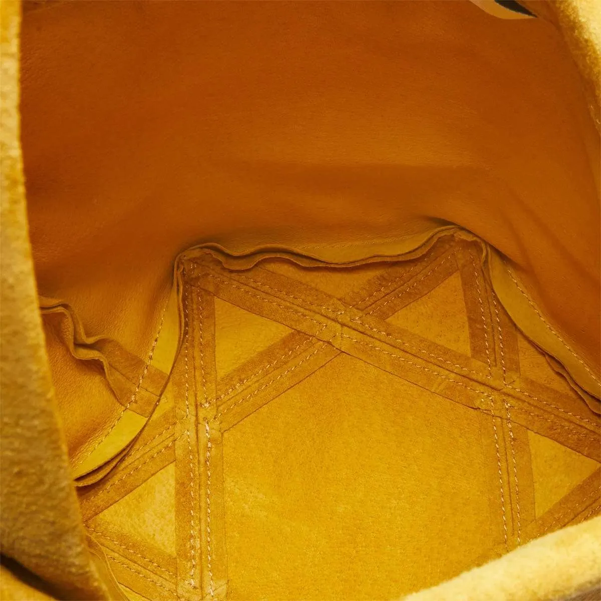 HEXAGRAM LEATHER BAG Yellow