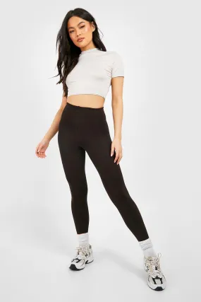 High Waisted Fleece Lined Leggings