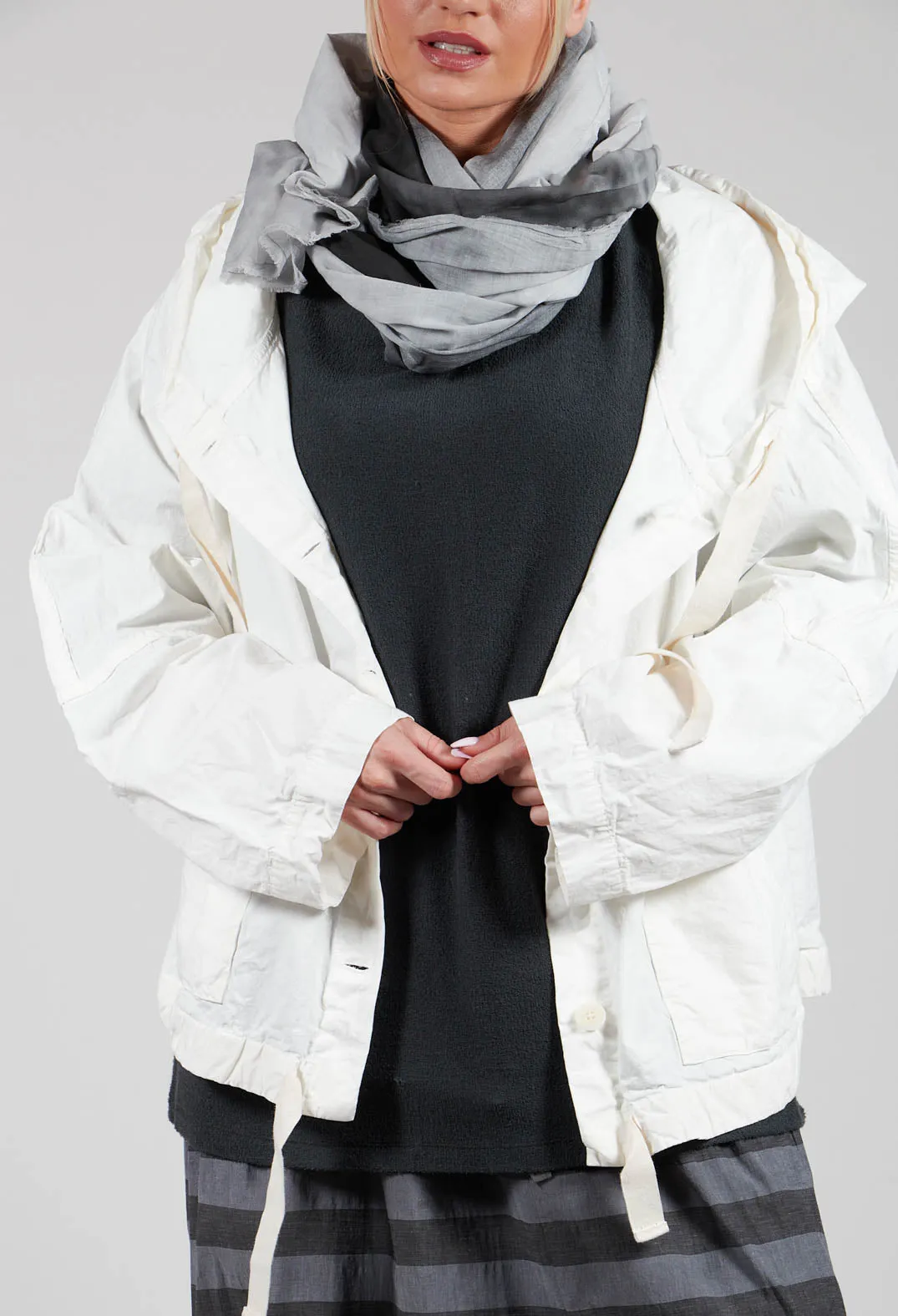 Hooded Jacket CC in Milk