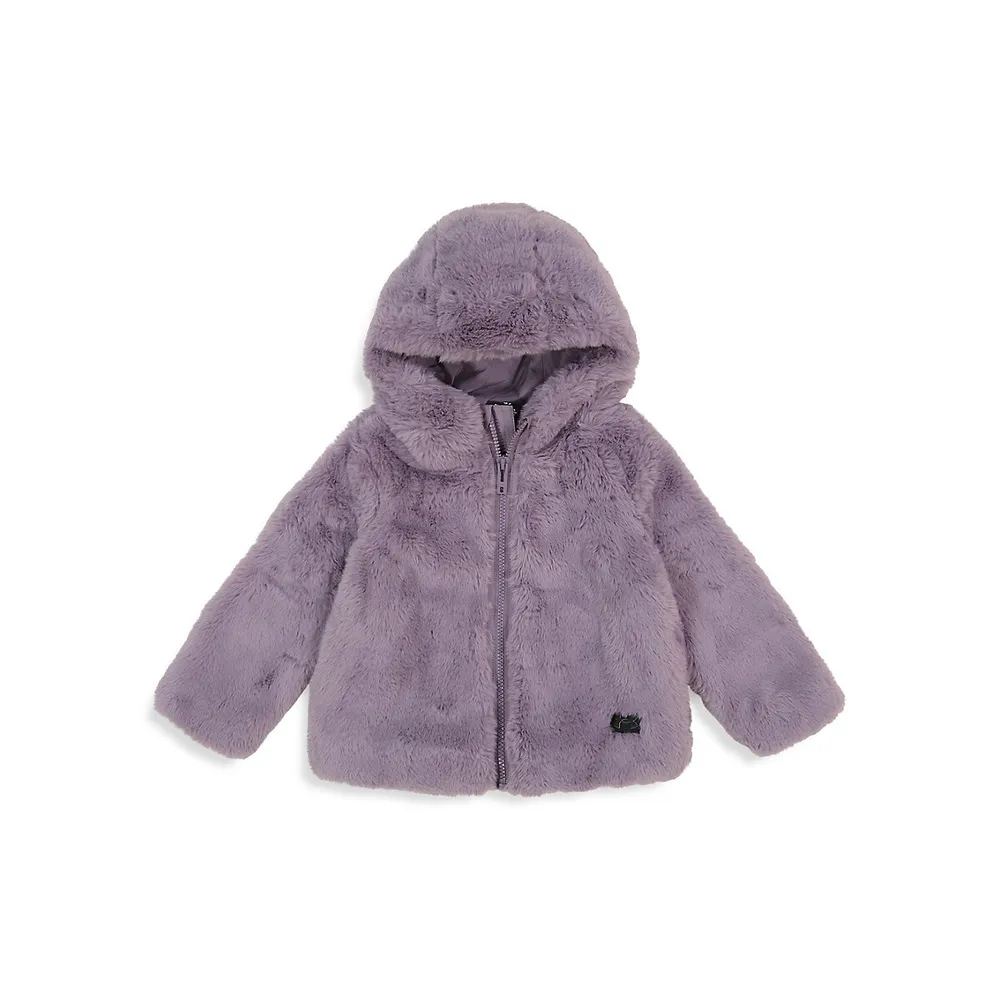 Hudson's Bay Baby's UA Cozy Faux Fur Hooded Jacket