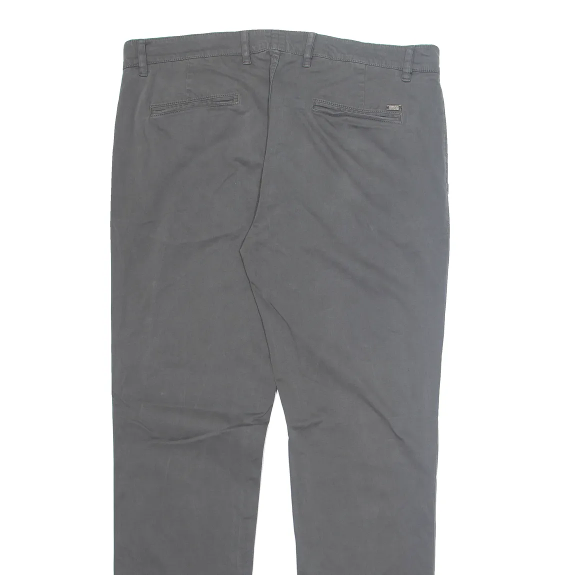 HUGO BOSS Chino Mens Trousers Grey Regular Tapered W38 L33