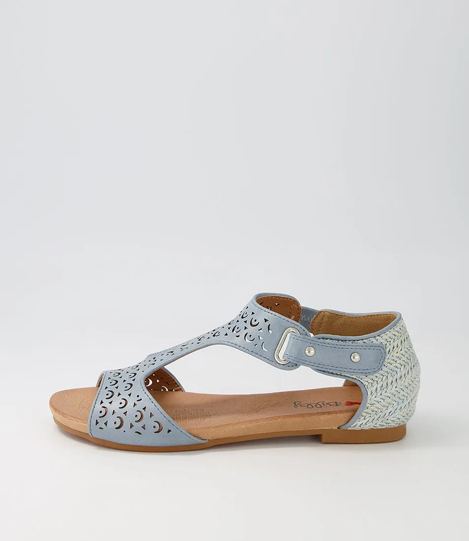 I LOVE BILLY Raff Denim Mix Sandals