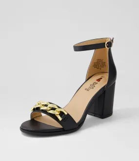 I LOVE BILLY Toshol Black Sandals