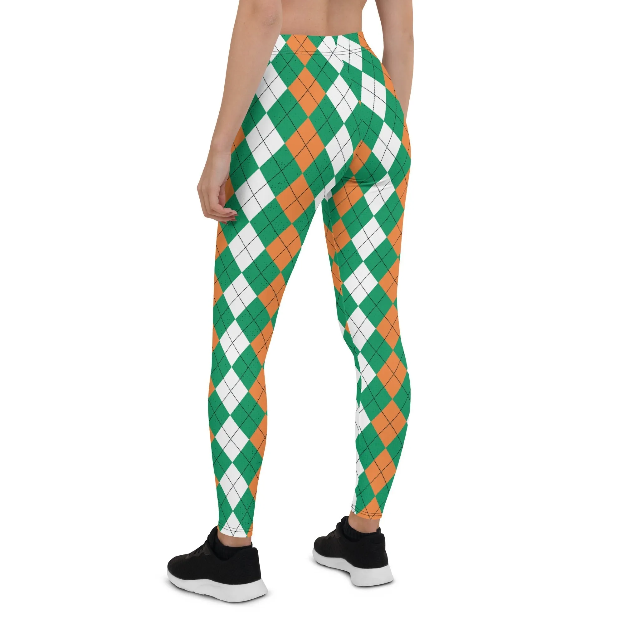 Irish Flag Plaid Leggings