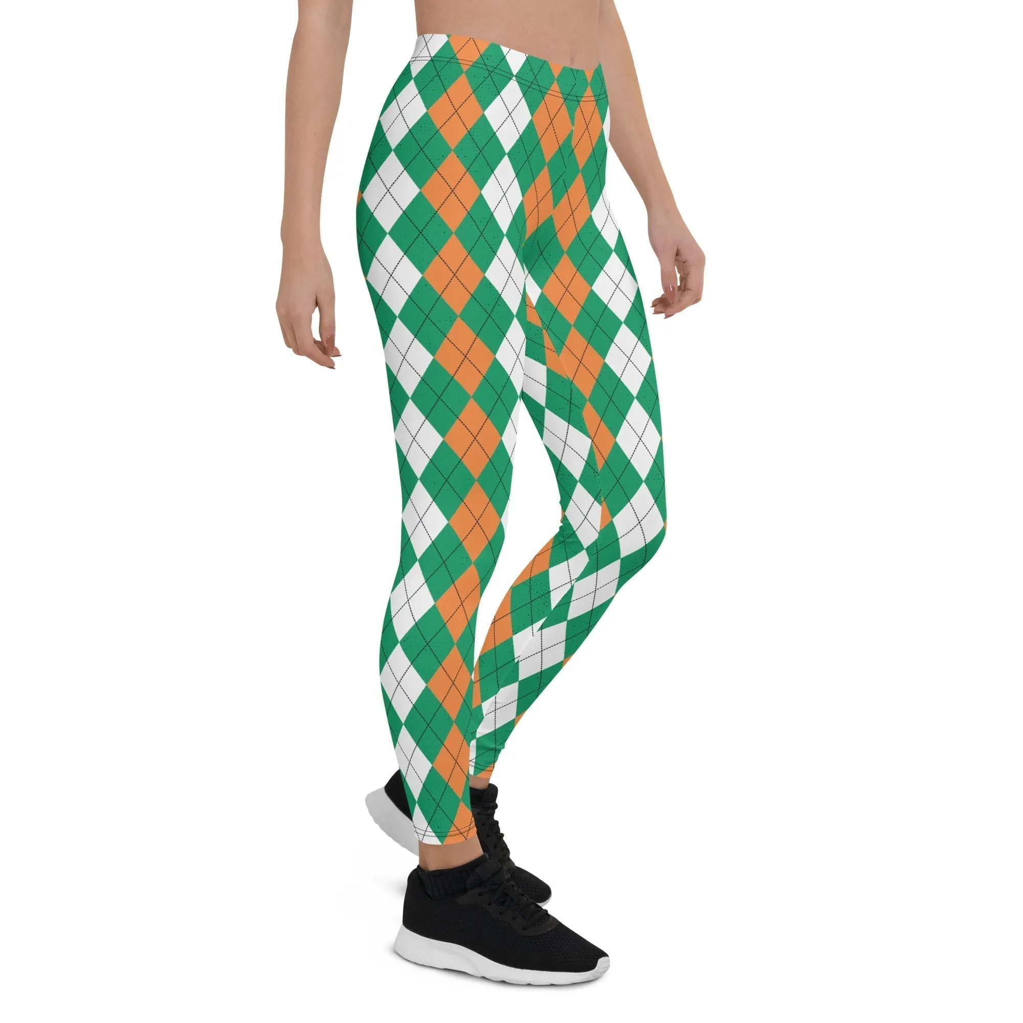 Irish Flag Plaid Leggings