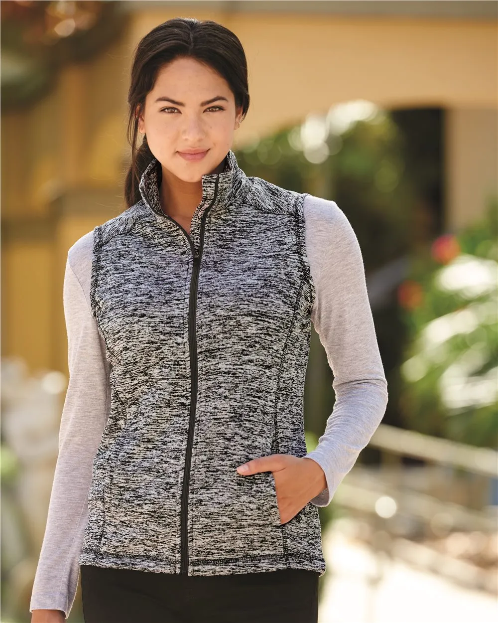 J America 8625 Cosmic Fleece Women's Vest SKU: 8625