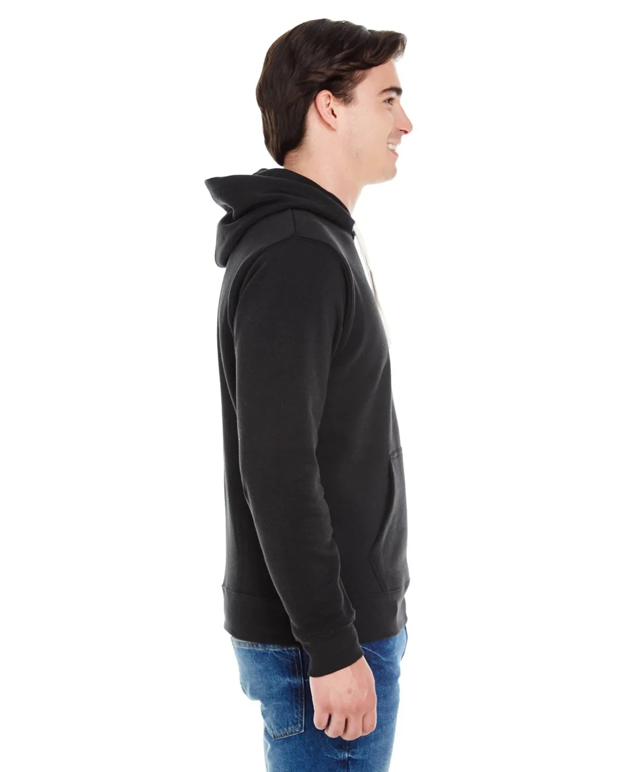 J8871 J-America Adult Tri-Blend Hooded Fleece SKU: J8871