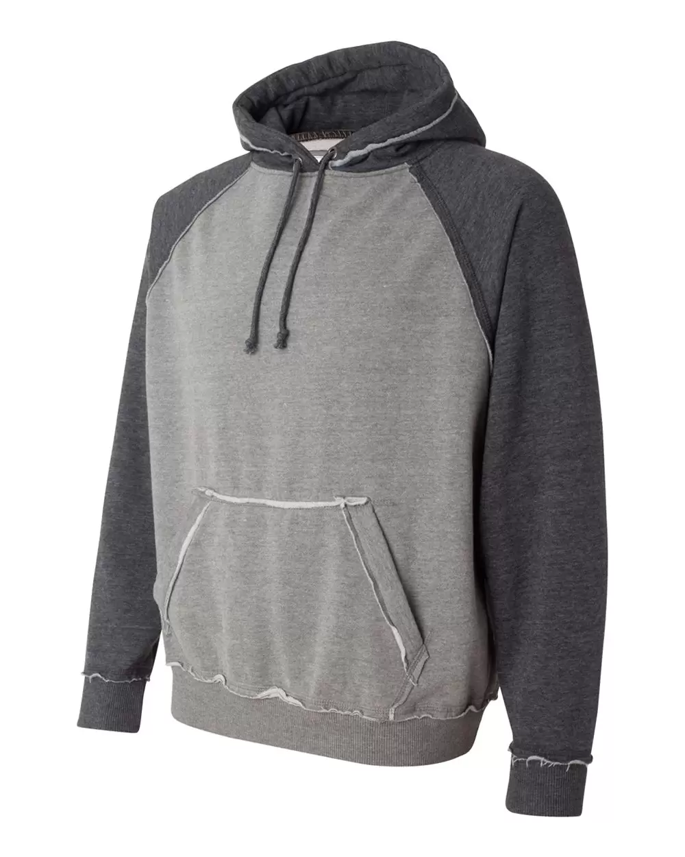 J8885 J-America Adult Vintage Heather Hooded Fleece SKU: J8885