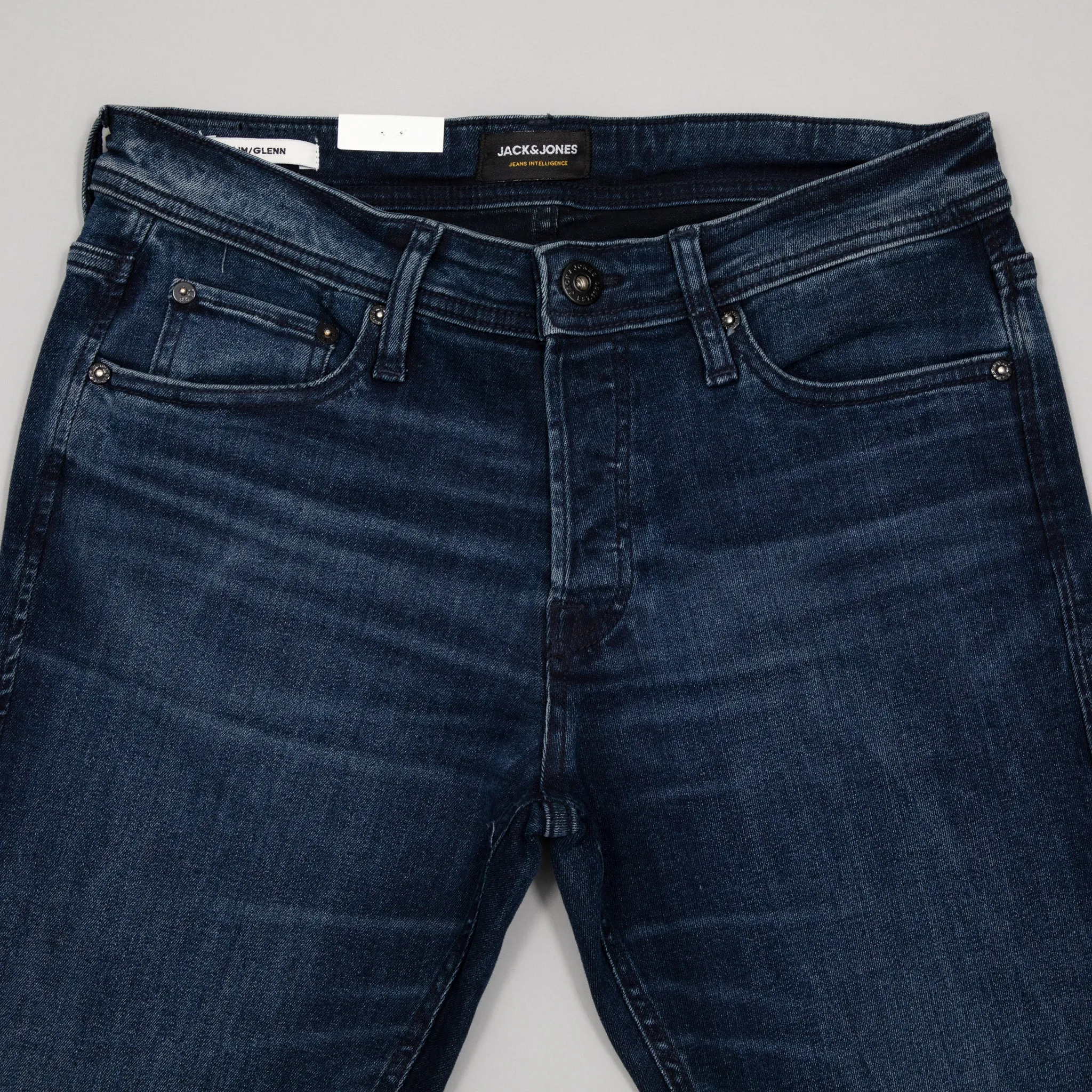 JACK & JONES JACK & JONES Glenn Original 812 Slim Fit Jeans in DARK BLUE DENIM