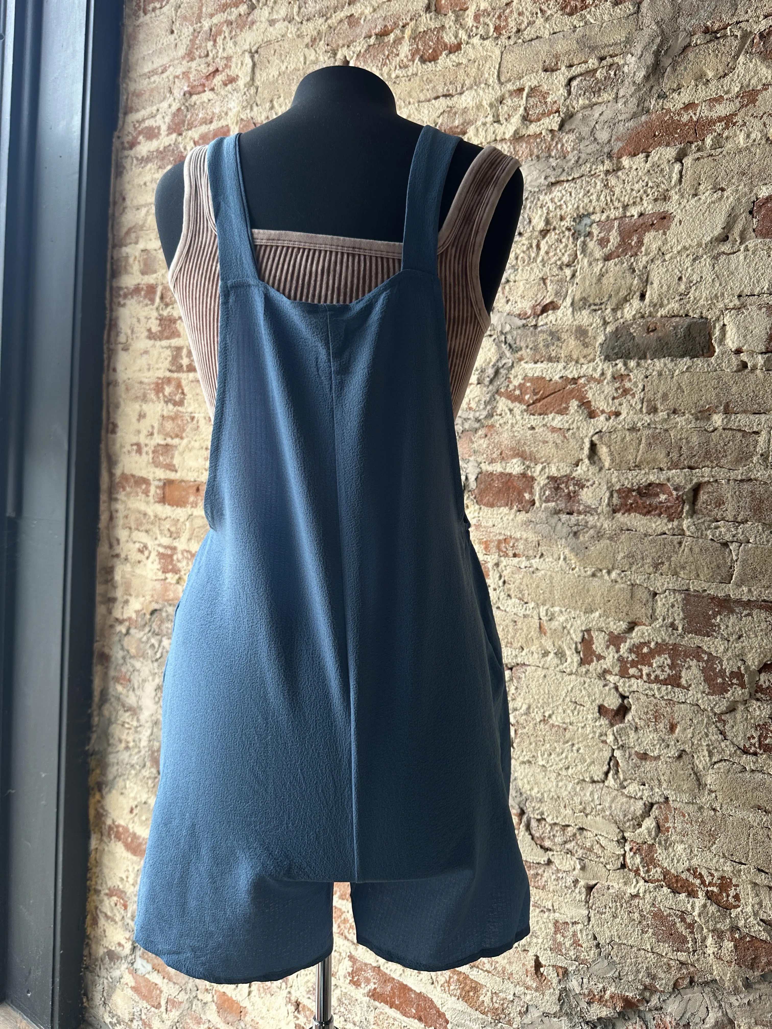 Jami Tie Top Romper [Powder Blue] ON SALE NOW 75% OFF 